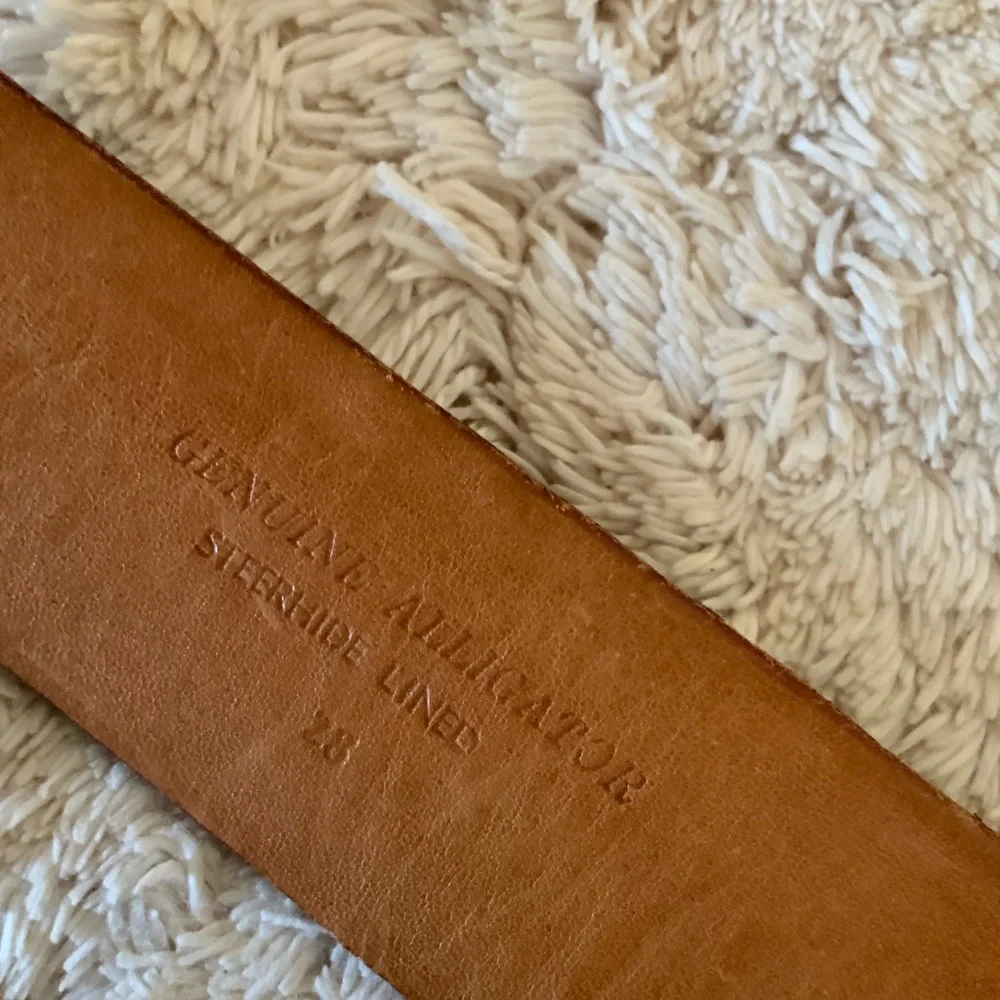 WOMENS ALLIGATOR BELT
